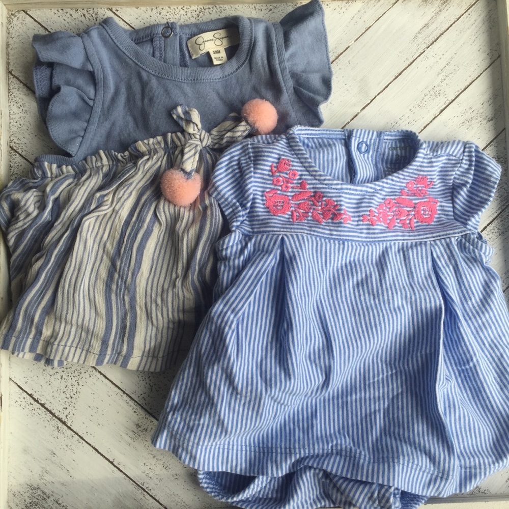 Baby girl dresses with attached bloomers